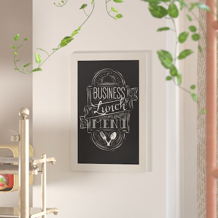 Flash Furniture 20 x 30 White Magnetic Hanging Chalkboard HGWA-GDI-CRE8-164315-GG